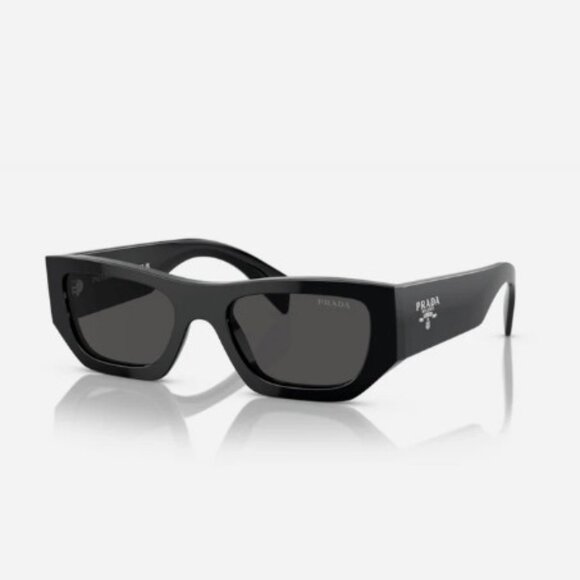 NEW PRA01SF 16K08Z PRADA SUNGLASSES PRA01S BLACK PRADA PR A01S 16K08Z - Picture 2 of 4